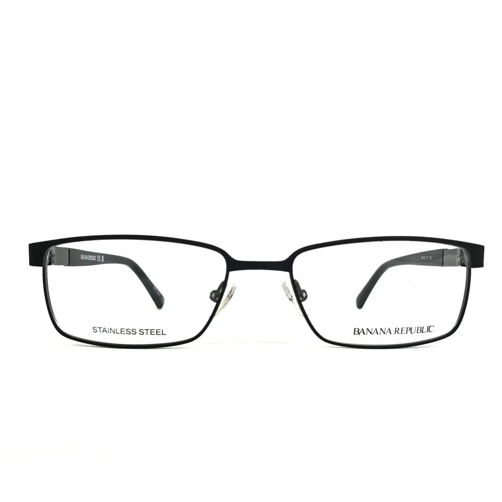 Banana Republic Eyeglasses Frames BR100 TI7 Ruthenium Matte Black 54-18-145